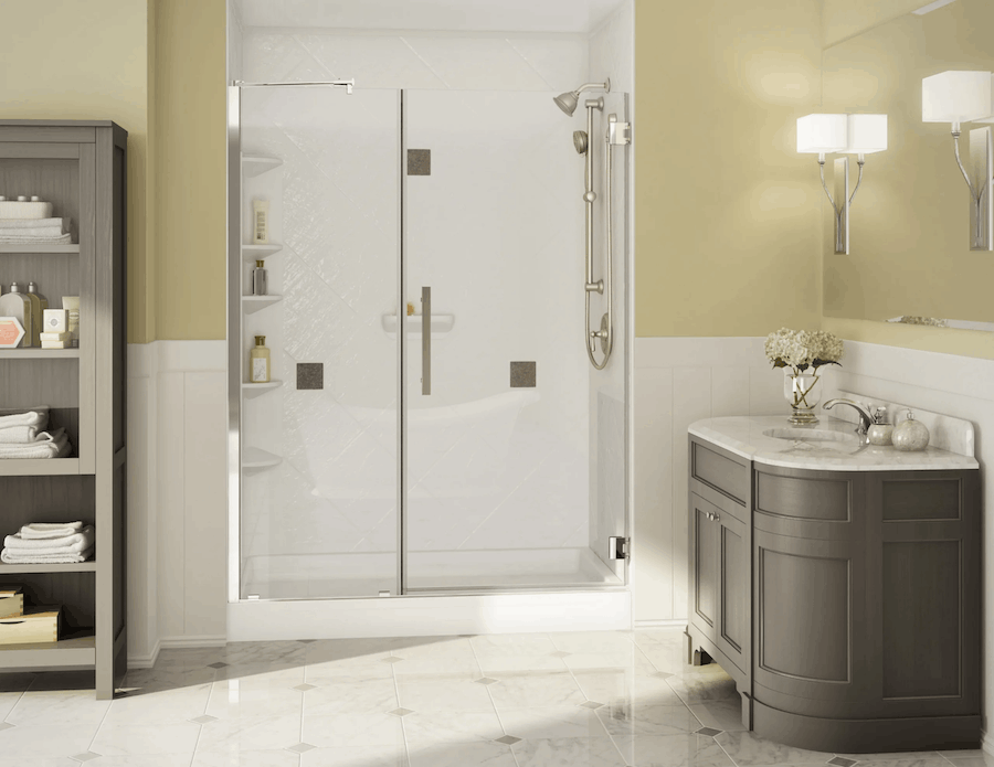 Custom shower system installed by a trained Bath Fitter employee